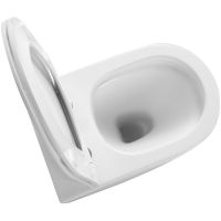 Унитаз Iberica Blanca Bilbao Alto IB.BLA.331.1B1 приставной с сиденьем Микролифт — фото 9, Приставные унитазы