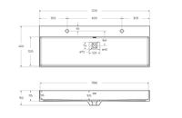Товар: Раковина из искусственного мрамора CEZARES 50314 Bianco opaco - фото 4 Раковина из искусственного мрамора CEZARES 50314 Bianco opaco — фото 4, Раковины