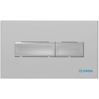 Клавиша смыва Nova NV7321 Серая матовая — фото 1, Кнопки смыва