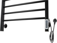 Электрический полотенцесушитель Domoterm Куба DMT Куба П8 500x800 EK R Черный матовый — фото 2, Электрические полотенцесушители