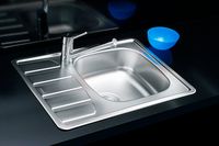 Товар: Мойка для кухни ZOOM 10 LEI-90-615X500 в комплекте с сифоном 1130550, - фото 3 Мойка для кухни ZOOM 10 LEI-90-615X500 в комплекте с сифоном 1130550, — фото 3, Кухонные мойки