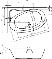 Товар: Акриловая ванна Riho Lyra 170x110 B017001005 (BA6300500000000) R без гидромассажа - фото 4 Акриловая ванна Riho Lyra 170x110 B017001005 (BA6300500000000) R без гидромассажа — фото 4, Ванны