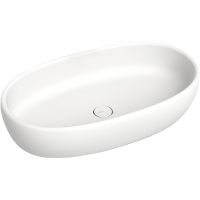 Раковина-чаша Salini Luce 70 110721M Белая матовая — фото 1, Раковины накладные