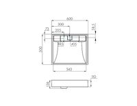 Раковина Aquaton Рейн 60 1A72103KRW210 на стиральную машину Графит — фото 6, Раковины на стиральную машину
