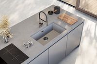 Мойка для кухни ALVEUS OMNI 40 GRANITAL CONCRETE-G81 750x450x198 с сифоном 1145083 — фото 3, Кухонные мойки