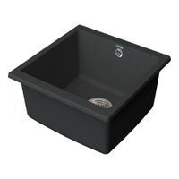 Товар: Мойка кухонная Point Бату 45 PN3008GR, графит - фото 3 Мойка кухонная Point Бату 45 PN3008GR, графит — фото 3, Кухонные мойки