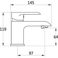 Смеситель для раковины Melodia della vita Metallica MDV35520 Хром — фото 2, Смесители для раковины