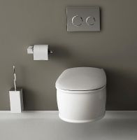 Унитаз Artceram Atelier ATV001 17 00 подвесной Черный матовый без сиденья — фото 5, Подвесные унитазы