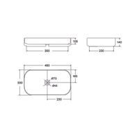 Раковина-чаша Point Вега 46 PN43711WB Черная Белая — фото 3, Раковины