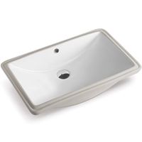 Товар: Раковина CeramaLux 61 540F Белая - фото 1 Раковина CeramaLux 61 540F Белая — фото 1, Раковины встраиваемые снизу