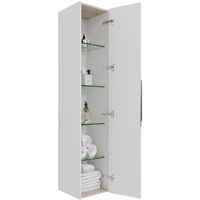 Товар: Пенал PRIME, 35 см, подвесной/напольный, универсальный, 1 дверца, 4 стеклянные полки, белый глянец - фото 8 Пенал PRIME, 35 см, подвесной/напольный, универсальный, 1 дверца, 4 стеклянные полки, белый глянец — фото 8, Пеналы для ванной комнаты