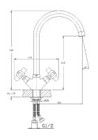 Товар: Смеситель для кухни Haiba HB4118 Хром - фото 2 Смеситель для кухни Haiba HB4118 Хром — фото 2, Смесители для кухни