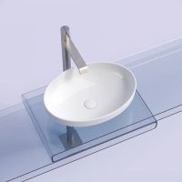 Раковина-чаша Ceramicanova Element 50 CN6056 Белая глянцевая — фото 8, Раковины накладные