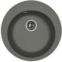 Florentina Мойка "Никосия", черный FG — фото 1, Кухонные мойки