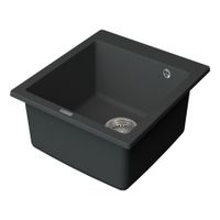 Мойка кухонная Point Моко 47 PN3006GR, графит — фото 3, Кухонные мойки