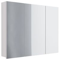 Товар: Шкаф зеркальный ALMI, 90 см, 3 дверцы, 6 стеклянных полок, белый - фото 4 Шкаф зеркальный ALMI, 90 см, 3 дверцы, 6 стеклянных полок, белый — фото 4, Шкафы для ванной