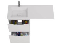 Товар: Тумба Bona, 60 см, напольная, 2 ящика, белый глянец арт-99.0451 - фото 5 Тумба Bona, 60 см, напольная, 2 ящика, белый глянец арт-99.0451 — фото 5, Тумбы под раковину