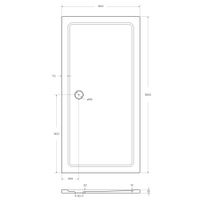 Поддон SMC CEZARES TRAY-M-AH-180/90-35-W — фото 3, Стеклопластиковые душевые поддоны