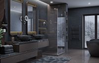 Товар: Душевой уголок Ambassador Diamond 90х90 12011105R профиль Хром стекло прозрачное - фото 2 Душевой уголок Ambassador Diamond 90х90 12011105R профиль Хром стекло прозрачное — фото 2, Душевые уголки