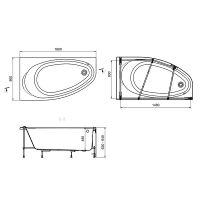 Товар: Акриловая ванна Roca Corfu 160x90 L 248573000 без гидромассажа - фото 3 Акриловая ванна Roca Corfu 160x90 L 248573000 без гидромассажа — фото 3, Акриловые ванны