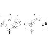 Товар: Смеситель для раковины Milardo Duplex DUPSB01M01 Хром - фото 2 Смеситель для раковины Milardo Duplex DUPSB01M01 Хром — фото 2, Смесители для раковины