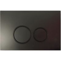 Клавиша смыва Aquanika Basic R-type 01.02.78 Черная — фото 1, Кнопки смыва