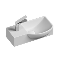 Товар: Раковина Ceramicanova Element 40 R CN6039R Белая - фото 4 Раковина Ceramicanova Element 40 R CN6039R Белая — фото 4, Мини-раковины