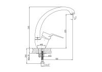 Смеситель для кухни Haiba Хром арт-HB4163-2 — фото 2, Смесители для кухни