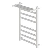 Полотенцесушитель электрический Point Меркурий PN83858PW П7 500x800 с полкой, диммер справа, белый — фото 4, Электрические полотенцесушители