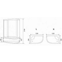 Товар: Душевая кабина Parly Classic Эконом 120x80 R EC1221R без гидромассажа - фото 2 Душевая кабина Parly Classic Эконом 120x80 R EC1221R без гидромассажа — фото 2, Душевые кабины
