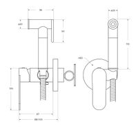 Товар: Гигиенический душ со смесителем CEZARES STYLUS-DIF-01 - фото 3 Гигиенический душ со смесителем CEZARES STYLUS-DIF-01 — фото 3, Гигиенические души