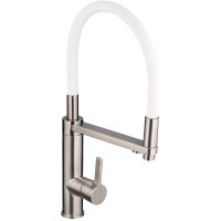 Смеситель для кухни Swedbe Selene Plus 8641 Нержавеющая сталь Белый — фото 7, Смесители для кухни