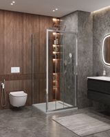 Душевой уголок CEZARES MOLVENO-AHF-31-100/90-C-CR-IV — фото 1, Прямоугольные душевые уголки