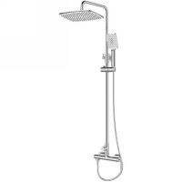 Душевая система BelBagno Acqua ACQUA-DOCM-CRM Хром — фото 1, Душевые системы