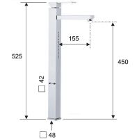 Товар: Смеситель для раковины Remer Qubica Q11LXXL Хром - фото 2 Смеситель для раковины Remer Qubica Q11LXXL Хром — фото 2, Смесители для раковины