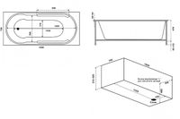 Товар: Акриловая ванна Bas Гоа 160x70 В 00064 без гидромассажа - фото 2 Акриловая ванна Bas Гоа 160x70 В 00064 без гидромассажа — фото 2, Ванны