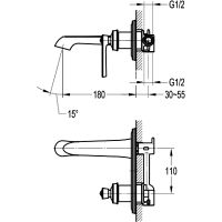 Смеситель для раковины Swedbe Terracotta Art 2504 Терракота — фото 3, Смесители для раковины