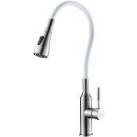 Смеситель для кухни Lemark Expert LM5082S-White Нержавеющая сталь Белый — фото 1, Смесители для кухни