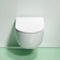 Унитаз Ceramicanova Modena Rimless CN6063MW подвесной Белый матовый с сиденьем Микролифт — фото 12, Подвесные унитазы