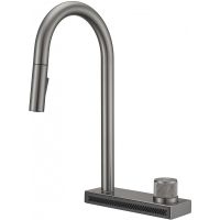 Смеситель для кухни Milacio Ultra MCU.556.GM Вороненая сталь — фото 10, Смесители для кухни