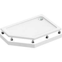 Акриловый поддон для душа Bas Пента 120х80 L ПН00064 Белый — фото 1, Акриловые душевые поддоны