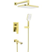 Душевая система Raglo R01.27.03 Золото матовое — фото 1, Душевые системы