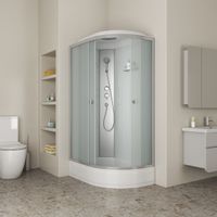 Товар: Душевая кабина Niagara Eco E120/80/26L/MT (120х80х215) средний поддон(26см),стекло матовое,4 места - фото 3 Душевая кабина Niagara Eco E120/80/26L/MT (120х80х215) средний поддон(26см),стекло матовое,4 места — фото 3, Душевые кабины