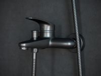 Товар: Смеситель для ванны Laguraty 7003 Черный матовый - фото 2 Смеситель для ванны Laguraty 7003 Черный матовый — фото 2, Для душа и ванны