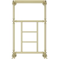 Водяной полотенцесушитель Сунержа Ренессанс 1452 860х500 020-0282-8650 с полкой Шампань — фото 1, Водяные полотенцесушители