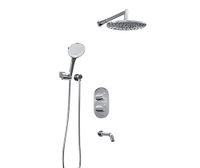 Товар: A174819 Thermo Встраиваемый комплект для ванны с верхней душевой насадкой, лейкой и изливом - фото 1 A174819 Thermo Встраиваемый комплект для ванны с верхней душевой насадкой, лейкой и изливом — фото 1, Душевые системы