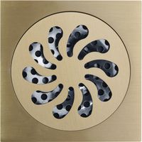 Трап для душа Veragio Canyon VR.CAN-2006.BR с решеткой Бронза — фото 1, Трапы для душа