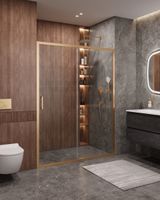 Душевая дверь CEZARES MOLVENO-BF-1-140-C-BORO-IV — фото 1, Раздвижные душевые двери