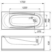 Товар: Акриловая ванна Melodia della vita Standard Middle 170х70 MBHR01117070 без гидромассажа - фото 3 Акриловая ванна Melodia della vita Standard Middle 170х70 MBHR01117070 без гидромассажа — фото 3, Акриловые ванны