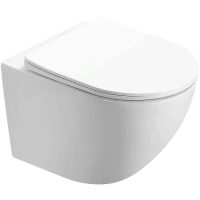 Унитаз Azario Morano AZ-450W подвесной Белый с сиденьем Микролифт — фото 1, Подвесные унитазы